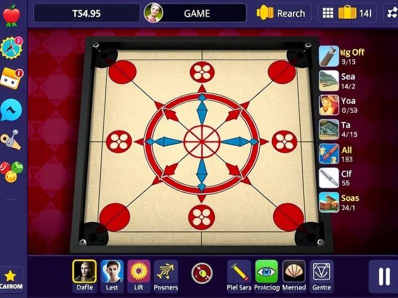 Carrom Strategy Diagram